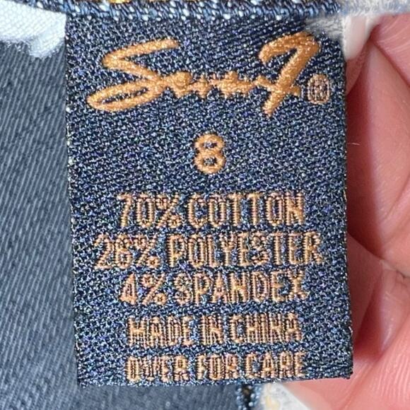Seven7 Classic Straight Leg Jeans Medium Wash Cotton Blend Size 8 Women's - Picture 11 of 11